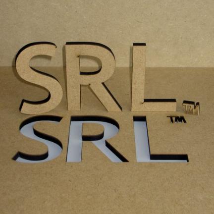 Laser cutting MDF letters