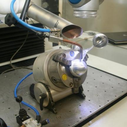 Laser welding aluminium anemometer